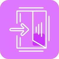 Exit Sign Vector Icon