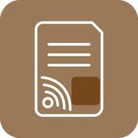Wifi Documents Vector Icon