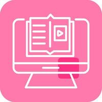 E Learning Vector Icon