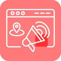 Location Web Advertising Vector Icon