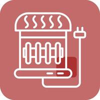 Electric Heater Vector Icon