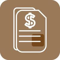 Dollar Document Vector Icon