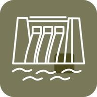 Water Dam Vector Icon