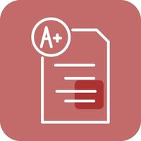 Graded Paper Vector Icon