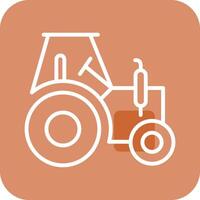 icono de vector de tractor