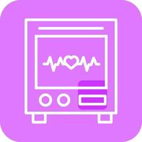 Heart Rate Machine Vector Icon