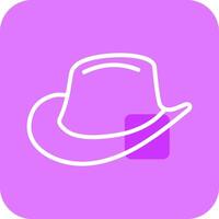 icono de vector de sombrero