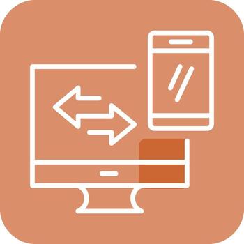 Data Synchronization Vector Icon