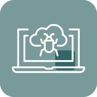 Bug Cloud Vector Icon
