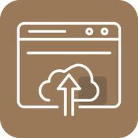 Upload Web Vector Icon