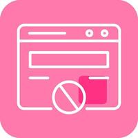 Block Website Vector Icon