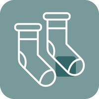 Winter Socks Vector Icon