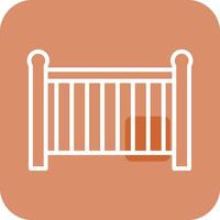 Baby Cot Vector Icon