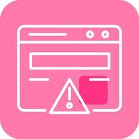 Web Error Vector Icon