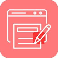 Blog Template Vector Icon