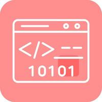 Binary Website Vector Icon