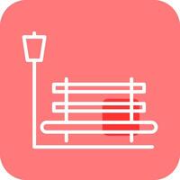 Relaxation Bench Vector Icon