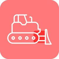 Bulldozer Vector Icon