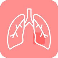 icono de vector de pulmones