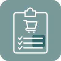 Shopping List Vector Icon