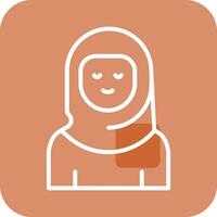 Islamic Woman Vector Icon