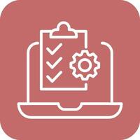 Online Checklist Vector Icon