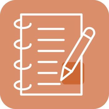 Spring Notebook Vector Icon