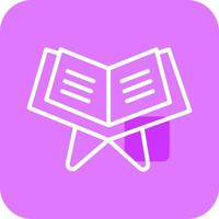 Reading Holy Book Vector Icon