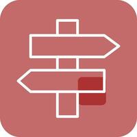 Signpost Vector Icon