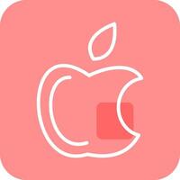 manzana logo vector icono