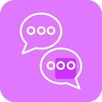 Chat Conversation Vector Icon