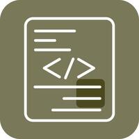 Piece of Code Vector Icon