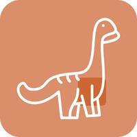 icono de vector de dinosaurio