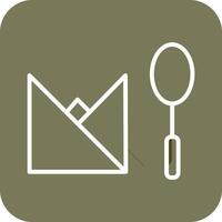 Spoon and Napkin Vector Icon