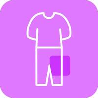 icono de vector de traje de pijama