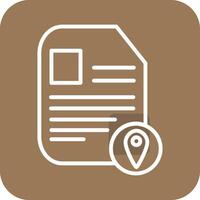 Document Location Vector Icon