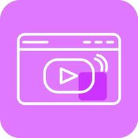 Video Streaming Vector Icon