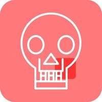 Skull X ray Vector Icon