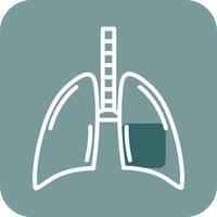 icono de vector de pulmones