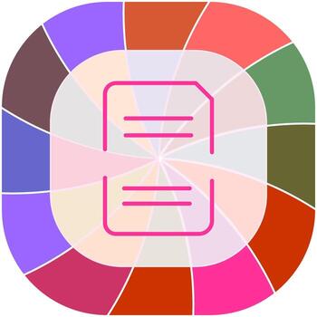 Split Document Vector Icon