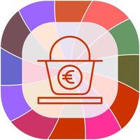 Euro Basket Vector Icon