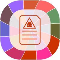 Bug Document Vector Icon