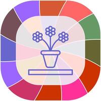 Flower Pot Vector Icon