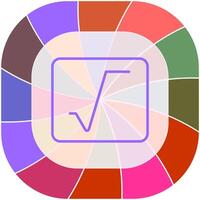 Square Root Vector Icon