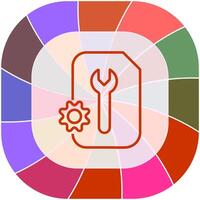 Document Setting Vector Icon