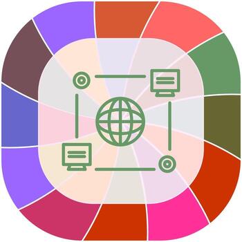 computadora conexión vector icono