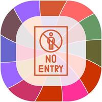 No Entry Sign Vector Icon