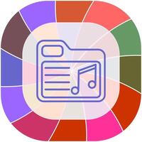 Music Folder Vector Icon