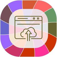 Upload Web Vector Icon