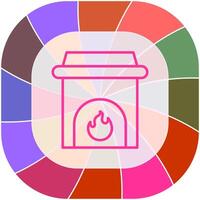 Fireplace Vector Icon